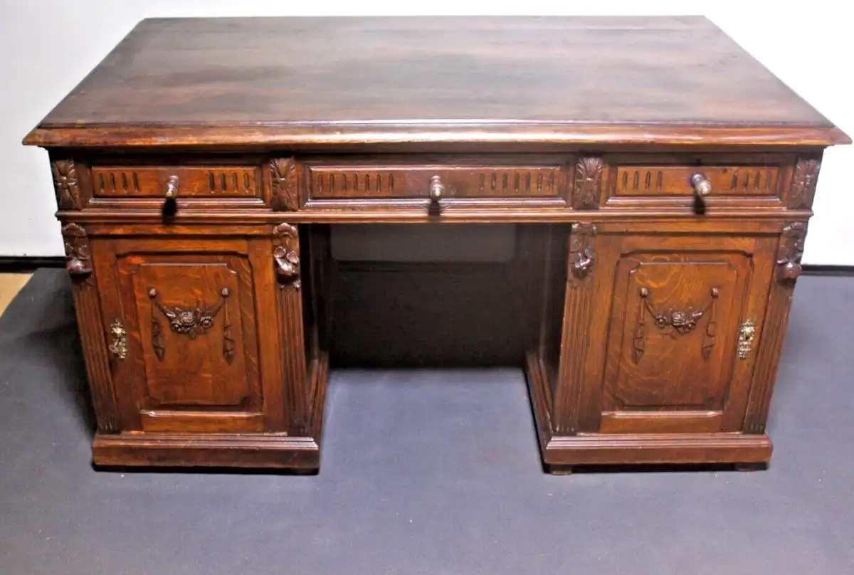 Antik  Schreibtisch Herrenzimmer Jugendstil ca.  1920 Jh. 0