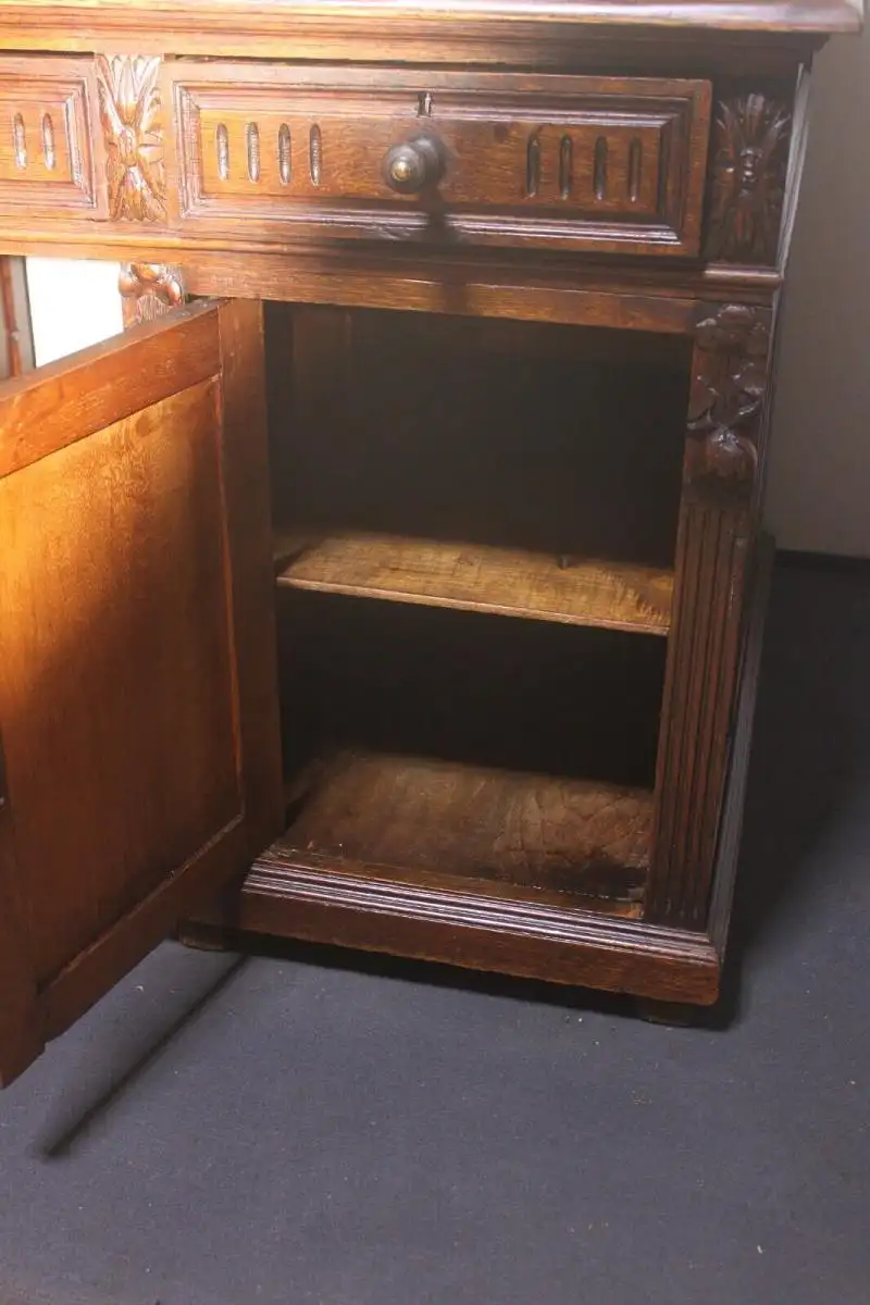 Antik  Schreibtisch Herrenzimmer Jugendstil ca.  1920 Jh. 11