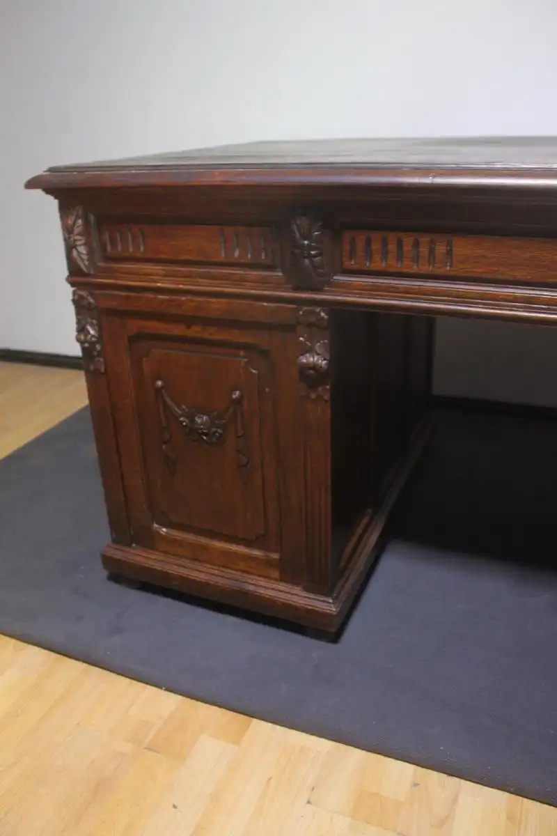 Antik  Schreibtisch Herrenzimmer Jugendstil ca.  1920 Jh. 19
