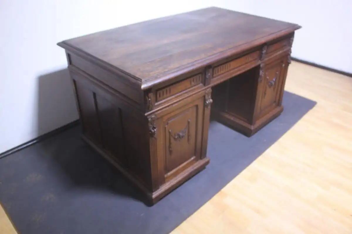 Antik  Schreibtisch Herrenzimmer Jugendstil ca.  1920 Jh. 20