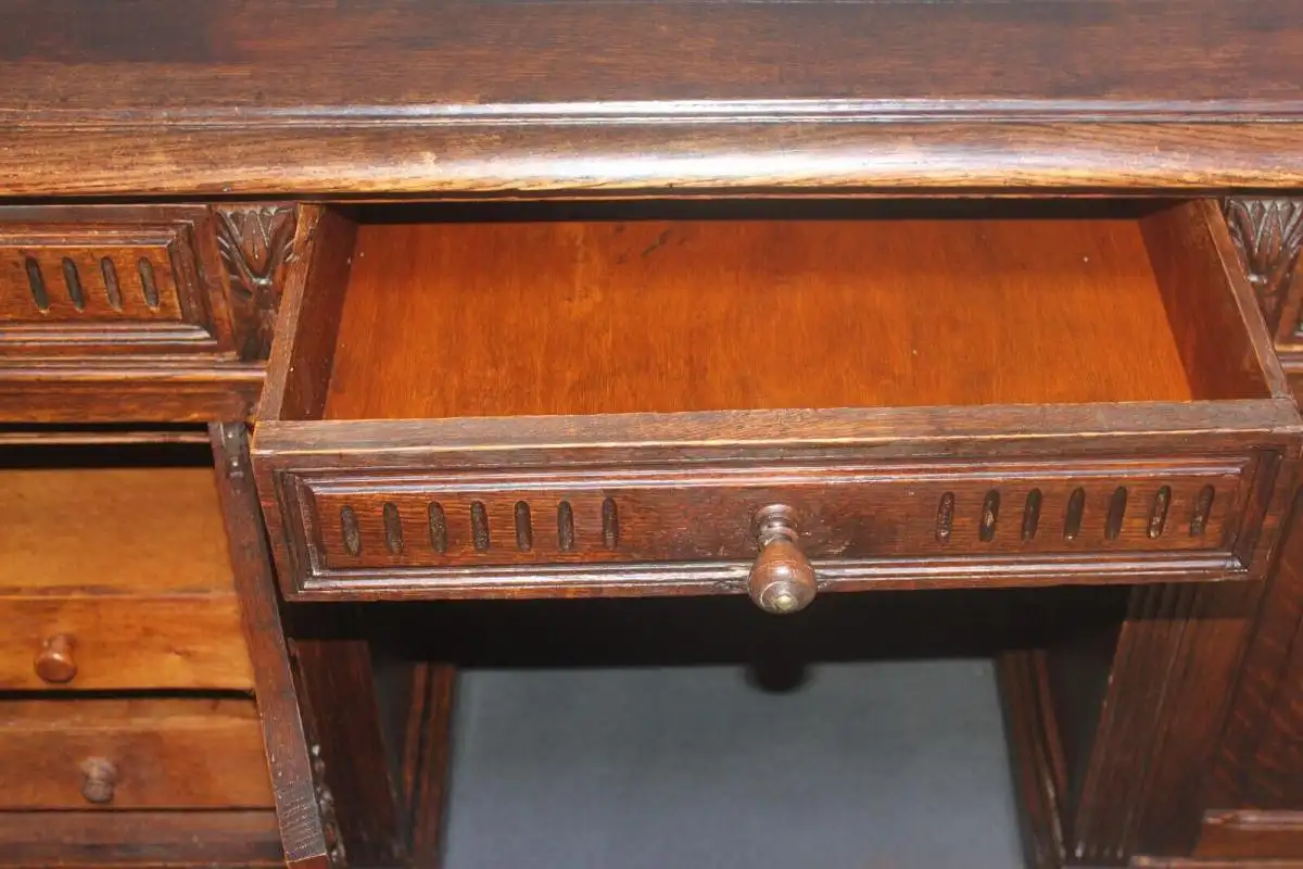 Antik  Schreibtisch Herrenzimmer Jugendstil ca.  1920 Jh. 9