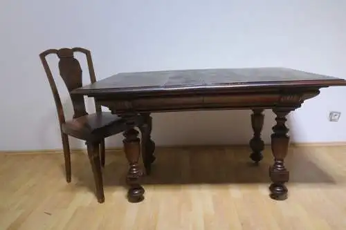 1 Esszimmer Tisch  Tafel  Gründer ca. 1900Jh