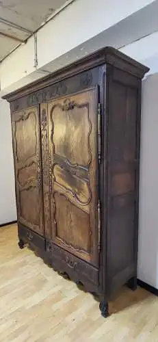 Französischer Hochzeitschrank Kleiderschrank Antik ca  1860 Jh.