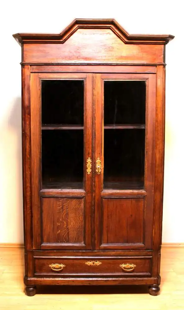 Antiker traumhafter Geschirrschrank, Vertiko - Vitrine Antik ca. 1880 1