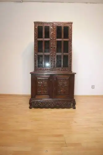 Antiker traumhafter Geschirrschrank, Vertiko - Vitrine Antik ca. 1880