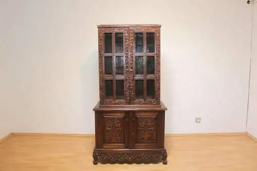 Antiker traumhafter Geschirrschrank, Vertiko - Vitrine Antik ca. 1880