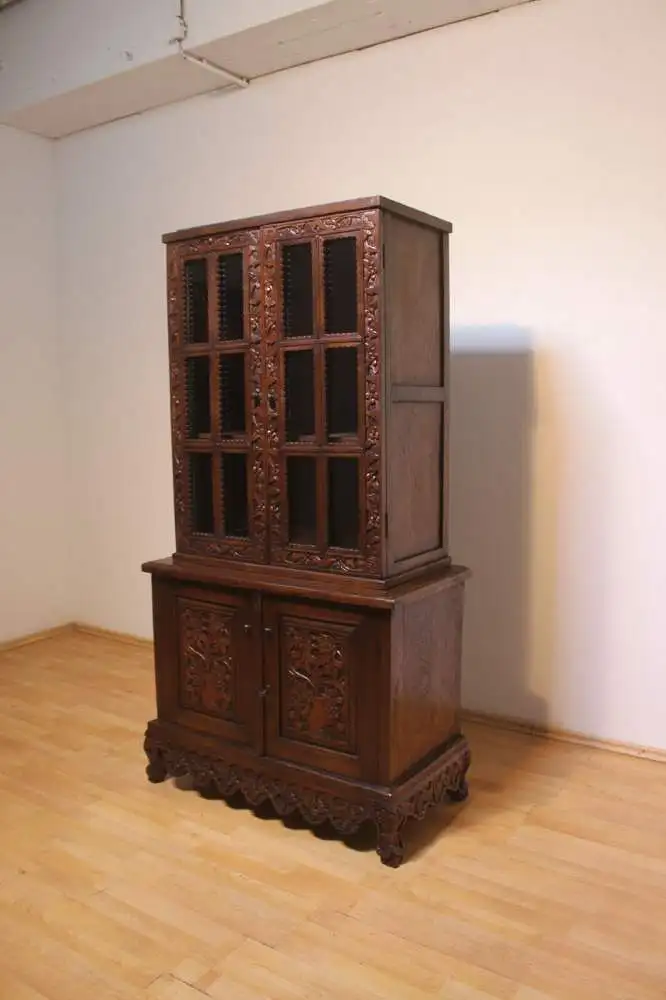 Antiker traumhafter Geschirrschrank, Vertiko - Vitrine Antik ca. 1880 3