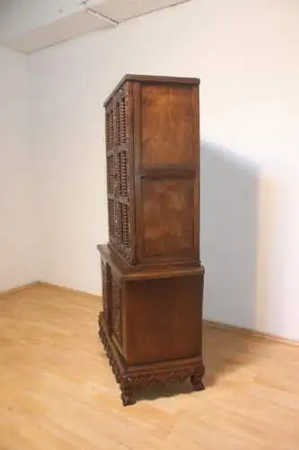 Antiker traumhafter Geschirrschrank, Vertiko - Vitrine Antik ca. 1880