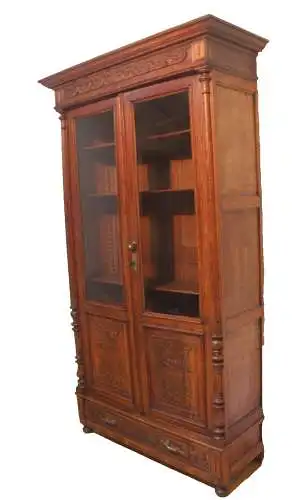 Vitrine Bibolotheksschrank Bücherschrank Herrenzimmer  Antik ca. 1900 Jh.