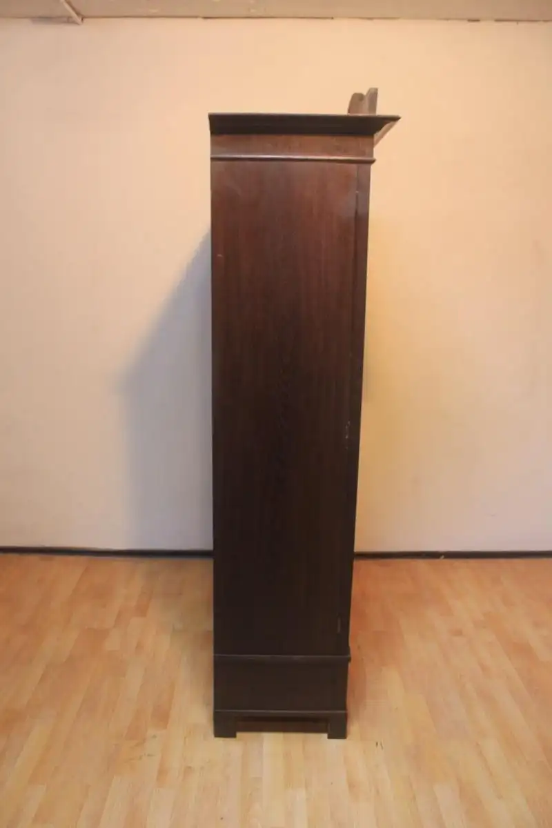 Vitrine Bibolotheksschrank Bücherschrank Herrenzimmer Jugendstil Antik ca. 1920 13