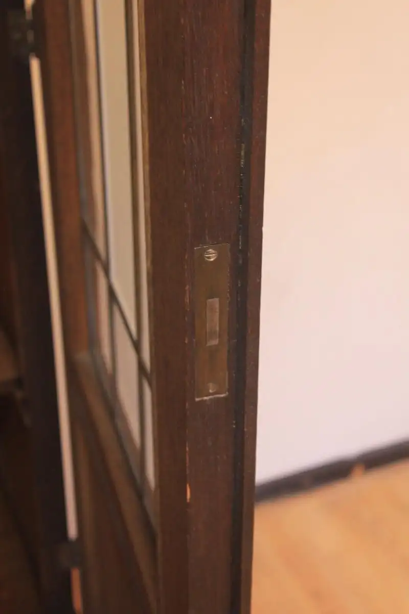 Vitrine Bibolotheksschrank Bücherschrank Herrenzimmer Jugendstil Antik ca. 1920 7