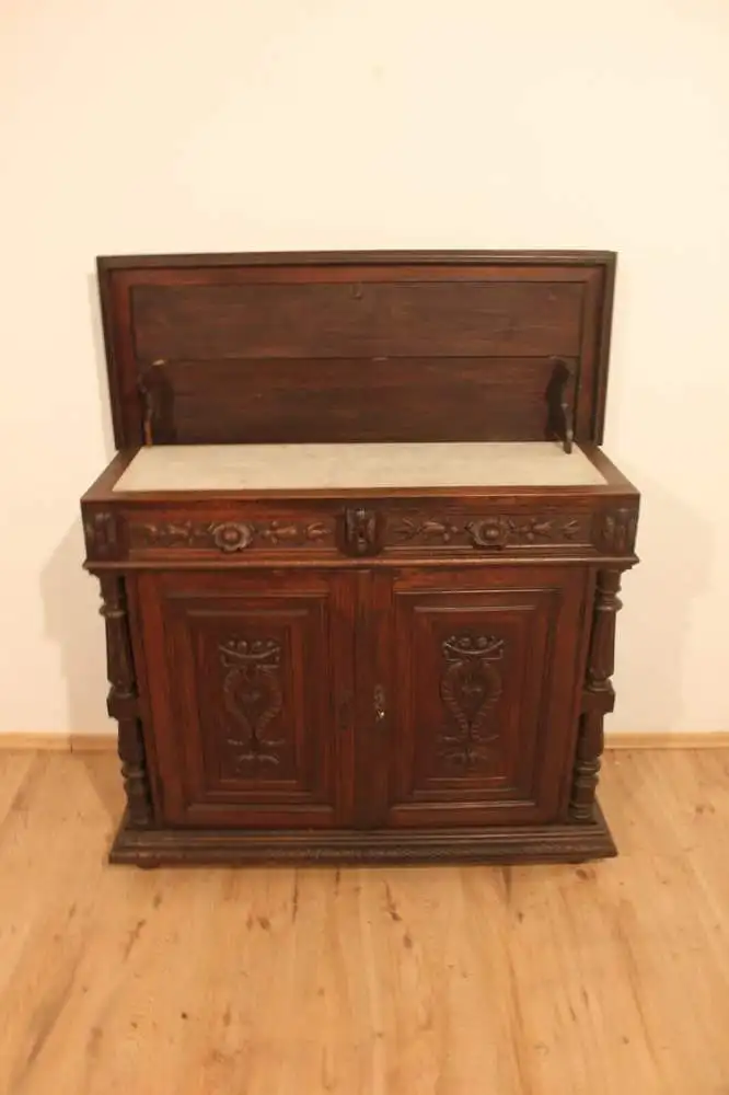 Kommode Garderobenschrank Waschtisch Gründer Antik ca. 1880 Jh. 0