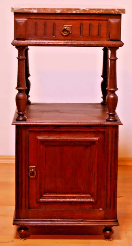 Antik  Nachttisch Beistelltisch Nachtkonsole Frankreich ca. 1900Jh. 0