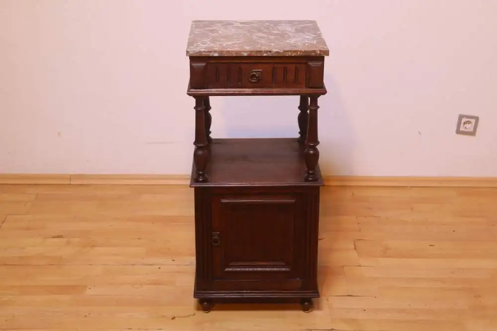 Antik  Nachttisch Beistelltisch Nachtkonsole Frankreich ca. 1900Jh. 2