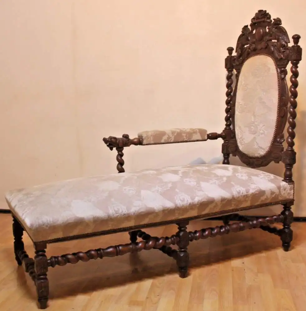 Chaiselongue rechtsseitig Recarmiere Antik ca. 1900Jh. 0