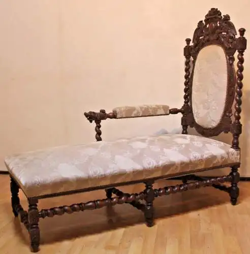 Chaiselongue rechtsseitig Recarmiere Antik ca. 1900Jh.