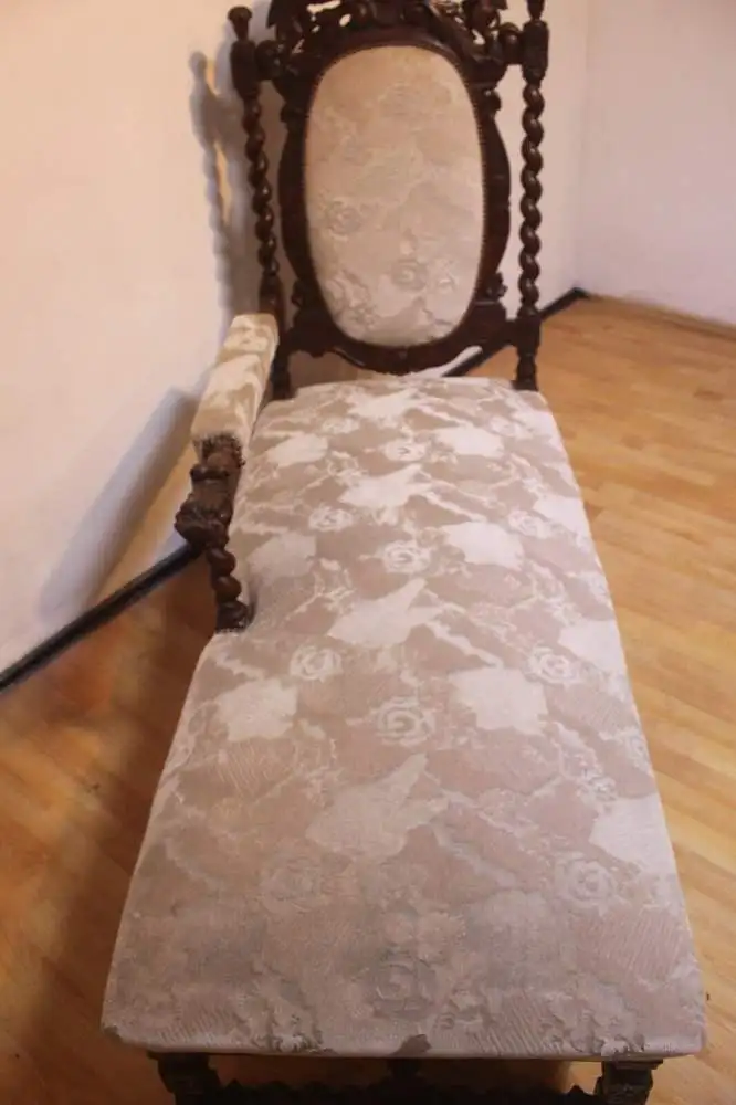 Chaiselongue rechtsseitig Recarmiere Antik ca. 1900Jh. 11