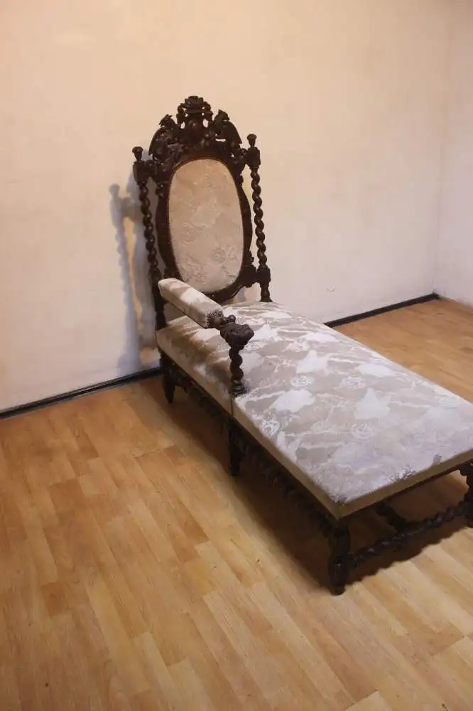 Chaiselongue rechtsseitig Recarmiere Antik ca. 1900Jh. 13