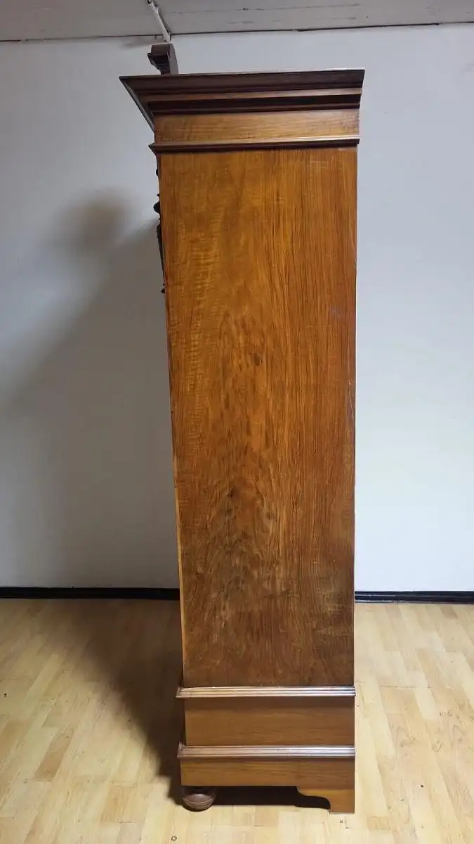 Vitrine Bibolotheksschrank Bücherschrank Herrenzimmer  Antik ca. 1900 Jh. 7