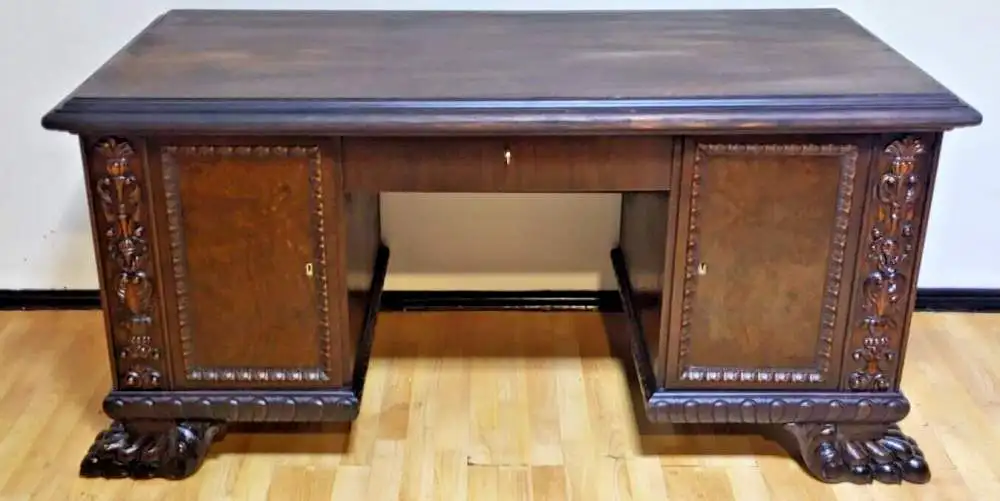 Antik  Schreibtisch Herrenzimmer ca.  1920 Jh. 0