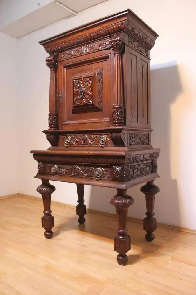 Antik Schrank Wohnzimmer ca.19 Jh. 1