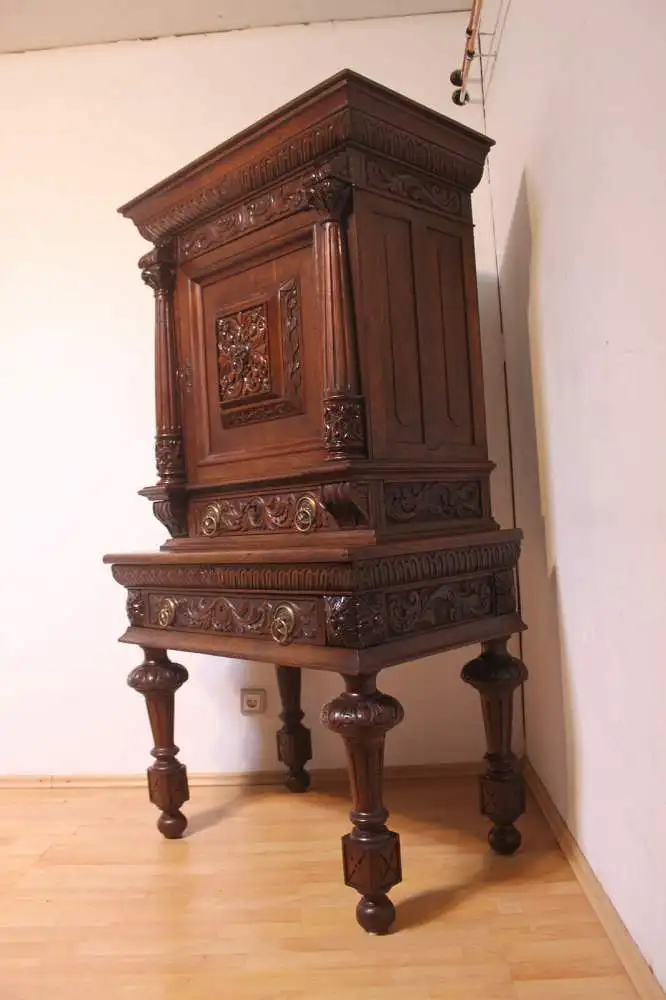 Antik Schrank Wohnzimmer ca.19 Jh. 5