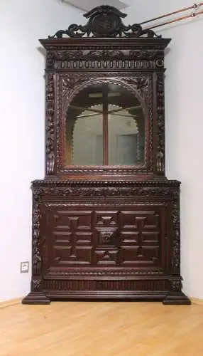 Eckschrank Anrichte Gründer Antik ca. 19 Jh.