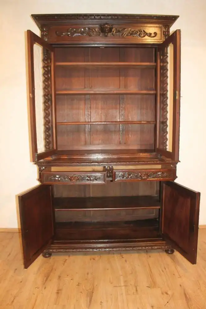 Buffet Antik Jagdschrank Herrenzimmer Esszimmer ca. 1880 Jh. 0
