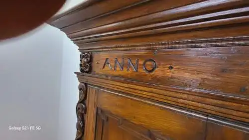 Antik Deutscher Barrock Schrank Kleiderschrank Wäscheschrank  Anno 1731  Jh.