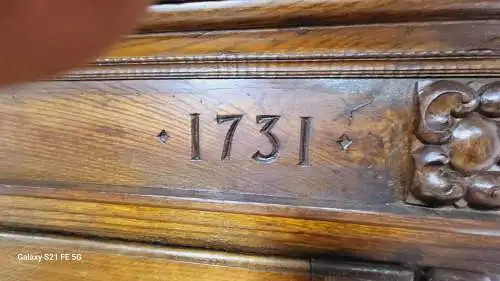 Antik Deutscher Barrock Schrank Kleiderschrank Wäscheschrank  Anno 1731  Jh.