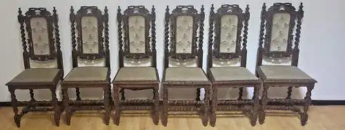 6  Esszimmerstühle Set Hochlehner Gründer  Antik ca. 1900 Jh.