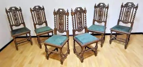 6  Esszimmerstühle Set Hochlehner Gründer  Antik ca. 1900 Jh.