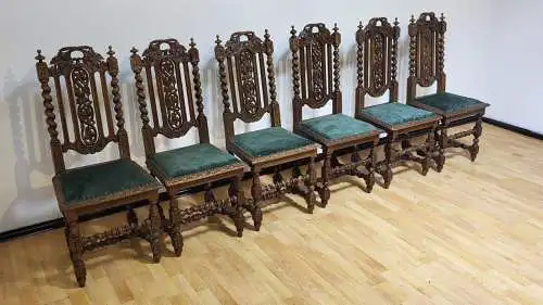 6  Esszimmerstühle Set Hochlehner Gründer  Antik ca. 1900 Jh.