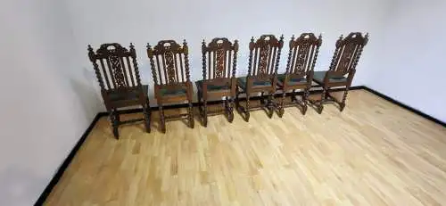 6  Esszimmerstühle Set Hochlehner Gründer  Antik ca. 1900 Jh.