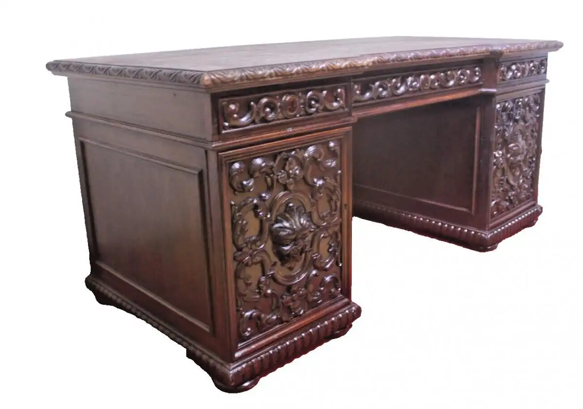 Antik  Schreibtisch Herrenzimmer ca.  1920 Jh. 0