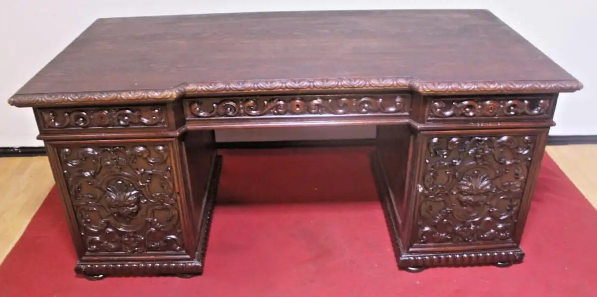 Antik  Schreibtisch Herrenzimmer ca.  1920 Jh. 1