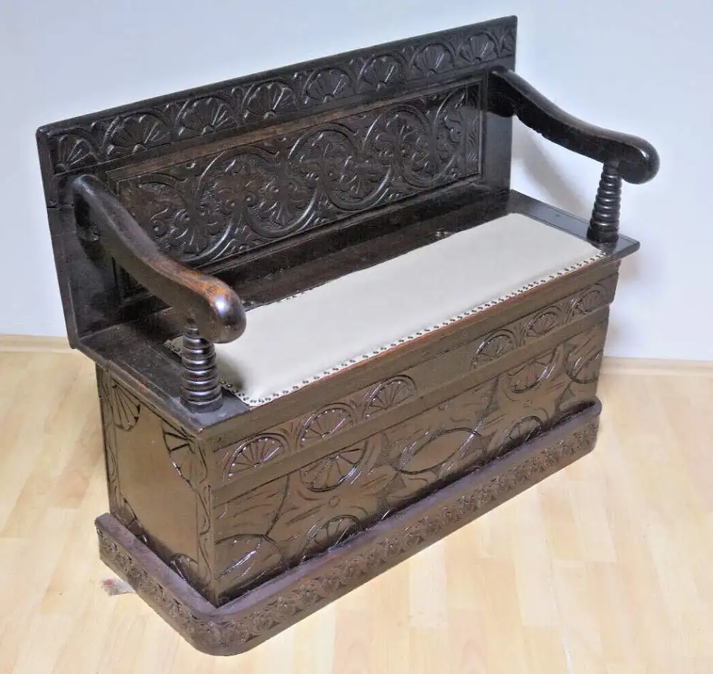 1 Sitzbank  Truhenbank  Antik ca. 1900 Jh.170 0