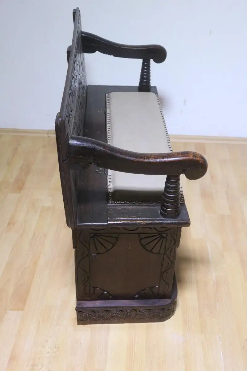 1 Sitzbank  Truhenbank  Antik ca. 1900 Jh.170 6