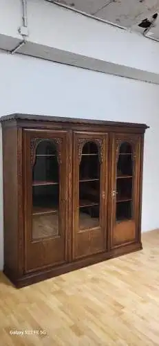 Bücherschrank Vitrine Bibolotheksschrank Antik ca 1910 art deco