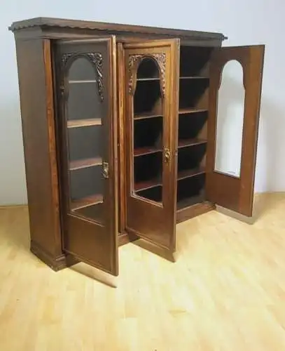 Bücherschrank Vitrine Bibolotheksschrank Antik ca 1910 art deco