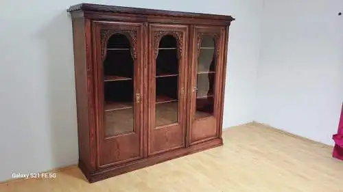 Bücherschrank Vitrine Bibolotheksschrank Antik ca 1910 art deco