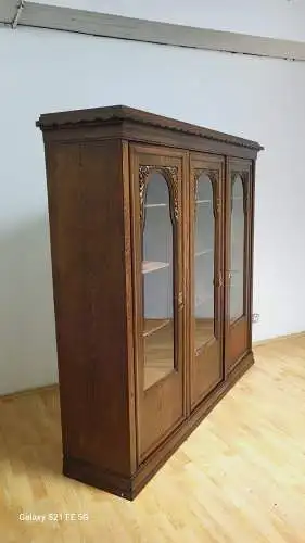 Bücherschrank Vitrine Bibolotheksschrank Antik ca 1910 art deco