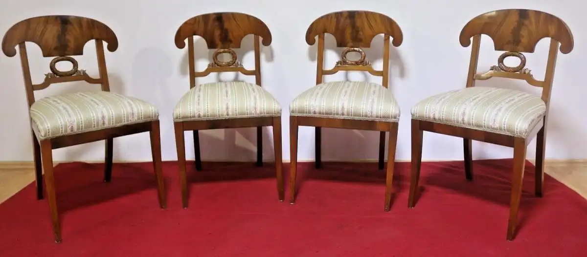 Schwedische Biedermeier Stühle Esszimmerstühle Stil  Antik ca. 1900 Jh. 0