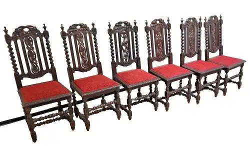 sechs  Esszimmerstühle Set Hochlehner Gründer  Antik ca. 1900 Jh.