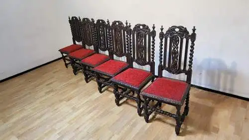 sechs  Esszimmerstühle Set Hochlehner Gründer  Antik ca. 1900 Jh.