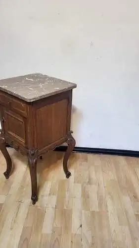 Antik Nachtschrank Frankreich Konsole Marmor ca. 1900Jh.