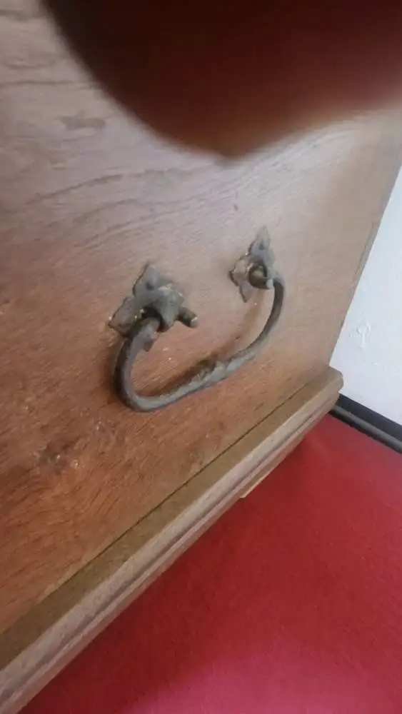 Truhe antik Anno 1729 Orginal 12