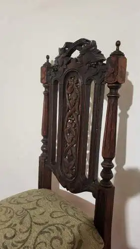 1  Esszimmerstuhl Jagdstühle   Küchenstuhl Gründer  Antik ca. 1900 Jh.