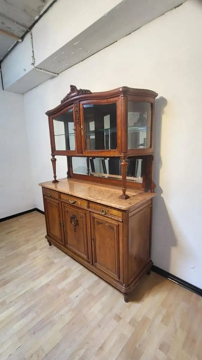 Antik Buffet Jugendstil  Anrichte Esszimmer ca.1900 Jh. 17