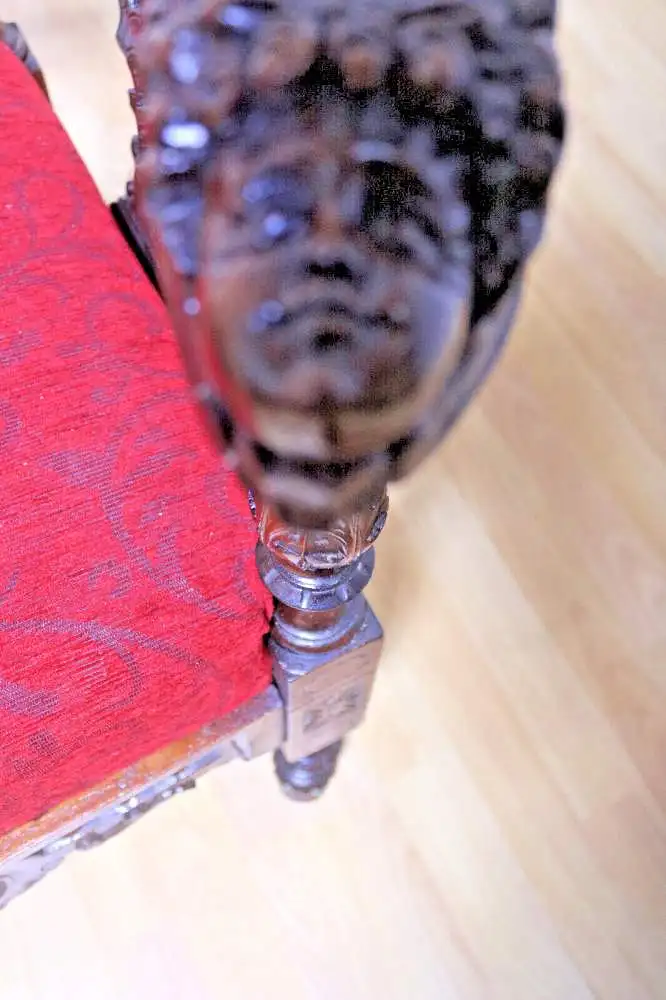 Tête-à-tête Sitzbank Antik Frankreich 1880 5